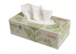 Memo Extra Soft 4 Ply Family Tissue Box - 100% Recycled Fibres 100 Sheets