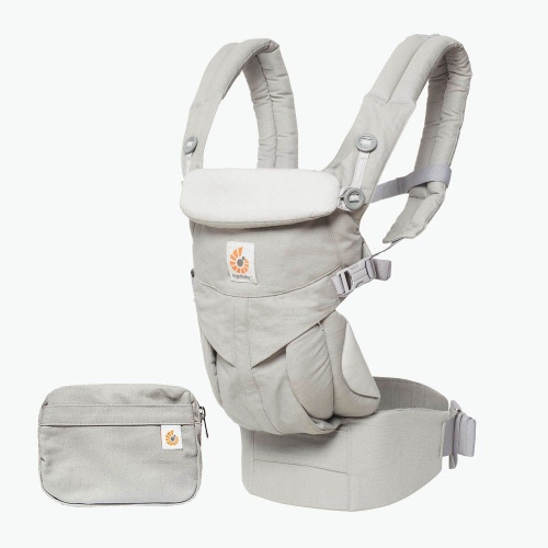 Ergobaby Omni 360 All Carry Positions Baby Carrier Newborn to Toddler with  Lumbar Support - Pearl Gray - 7-45 lbs