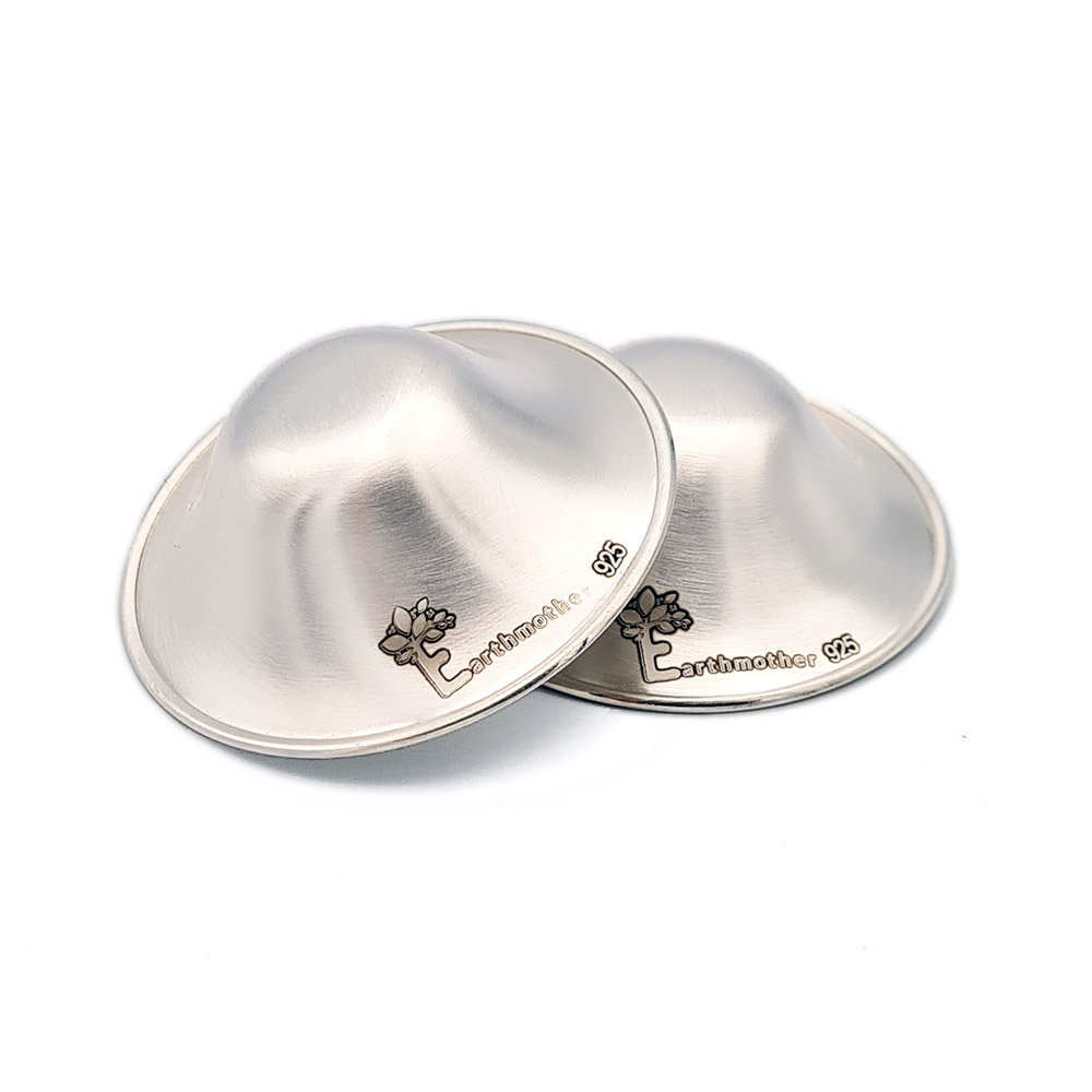 Silverette Silver Nursing Cups (Regular Size) + Ofeel Silicone Ring Bundle  (925 Silver)