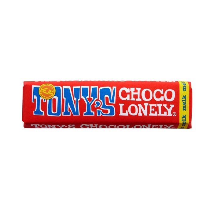 Tonys Chocolonely Fairtrade Chocolate Bar - Milk Chocolate 50g