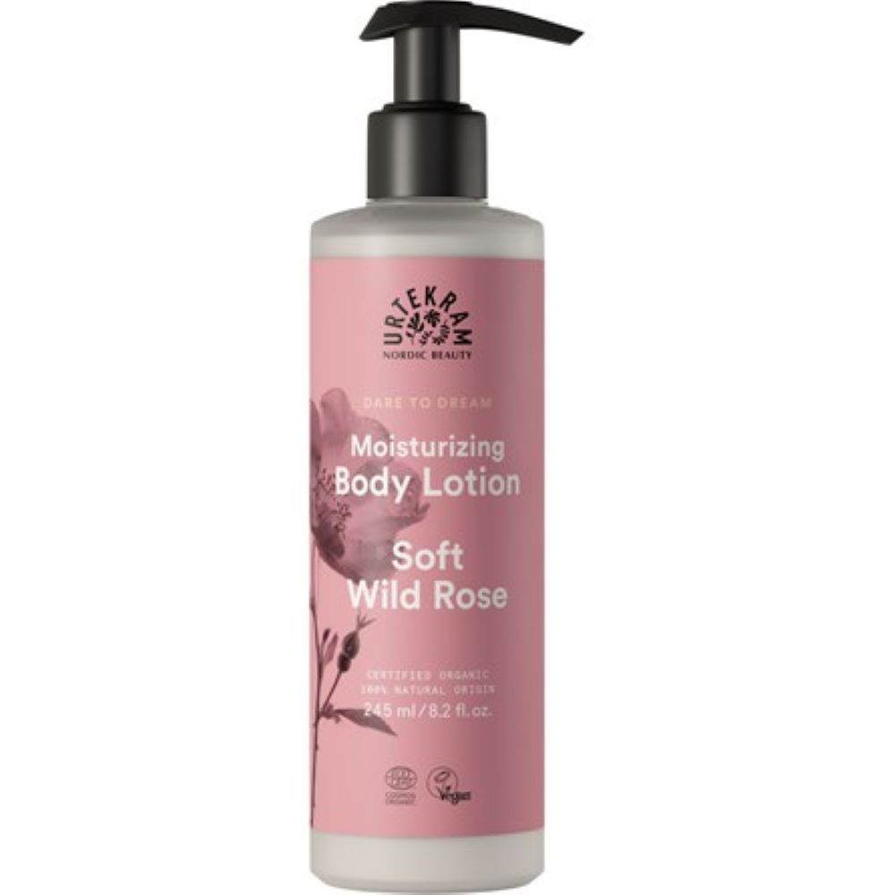 Urtekram 100% Natural Soft Wild Rose Body Lotion - Hydrating & Nourishing