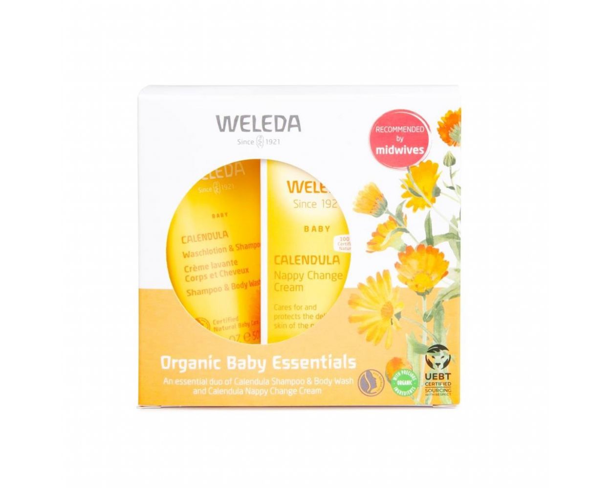 Weleda Calendula Baby Essentials Duo Gift Set