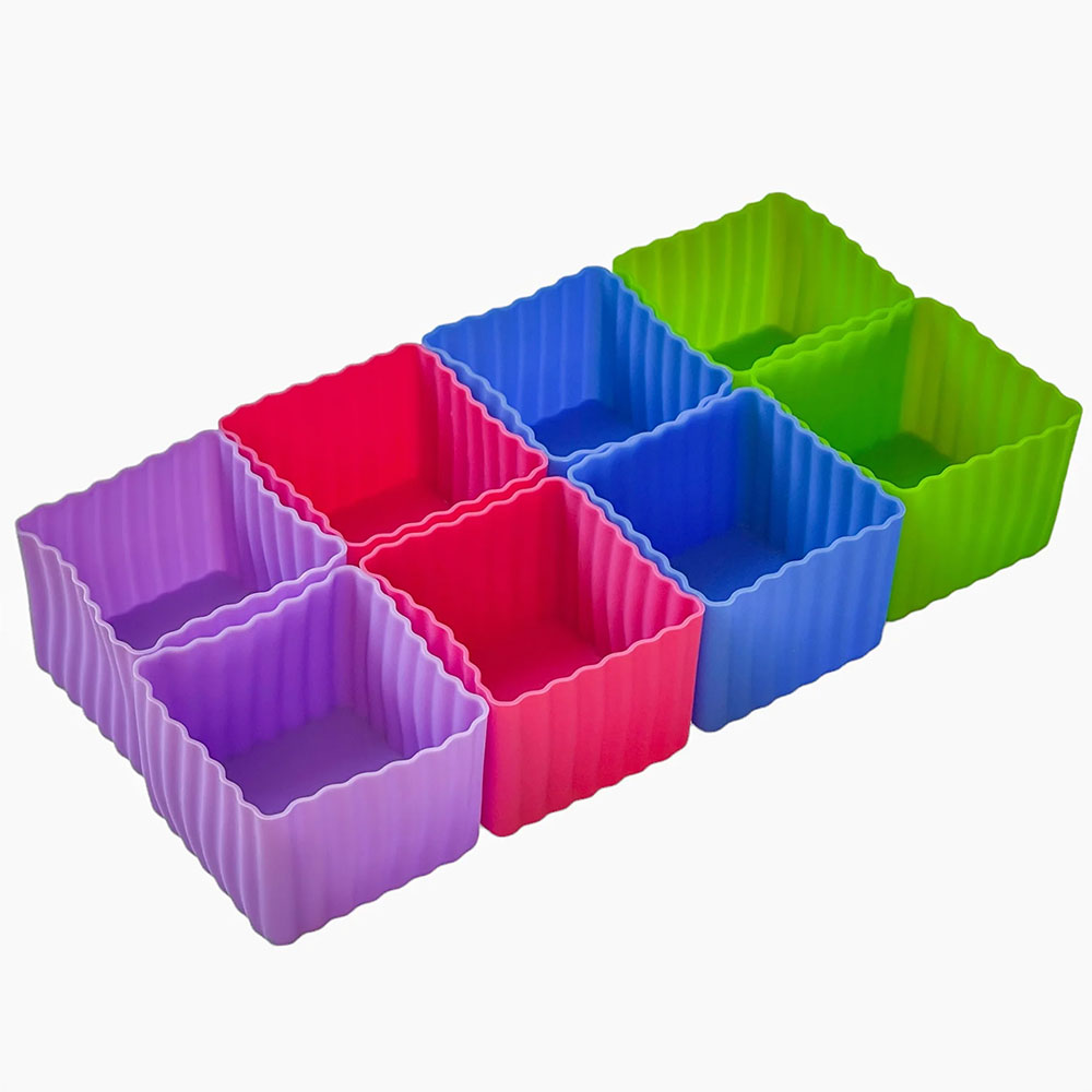 Yumbox Silicone Bento Cubes (Set of 6 or 8) - Great for Separating Foods