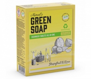 Marcels Eco Cleaning Dishwasher Tablets - Grapefruit and Lime 25s - No Plastic Wrappers