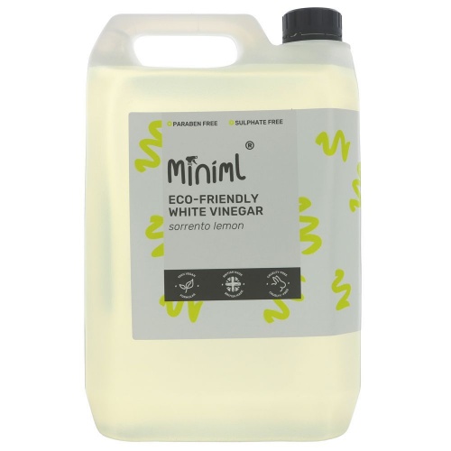 Miniml White Vinegar - The Perfect All Round Natural Cleaner - 5 Litre Bulk Buy Refill - Lemon Scented