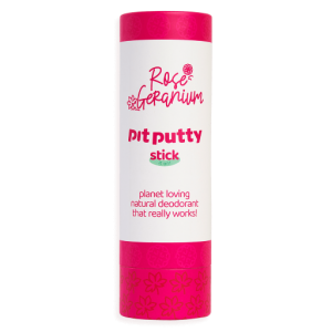 Pit Putty Aluminium Free Natural Deodorant Stick - Rose and Geranium