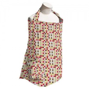 Planetwise Nursing Cover with Handy Pocket and Storage Bag Mod Dots