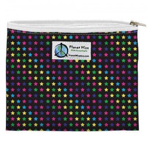 Planetwise Reusable Zipper Sandwich / Snack Bag Sprinkled Stars