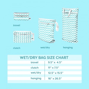 Planetwise Reusable Hanging Wet/Dry Bag All Aboard