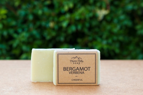 Three Hills Soap Natural Face & Body Soap - Cheerful Bergamot and Verbena
