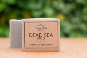Three Hills Soap Dead Sea Mud - Fragrance Free for Sensitive Skin - Face & Body