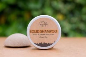 Three Hills Soap Solid Shampoo for Normal Hair - Amla and Sweet Marjoram