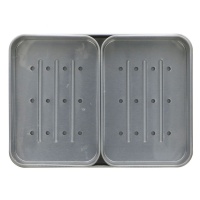 Alter/native Soap Storage Tin Double Size - No Rust Aluminium with Drainage Tray