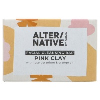 Alter/native Facial Cleansing Bar Pink Clay with Rose, Geranium and Orange Oil - Fragrance Free