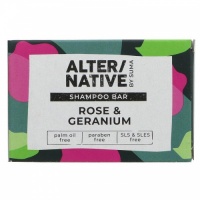 Alter/native Moisturising and Nourishing Shampoo Bar - Zero Plastic - Rose and Geranium