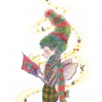 Baglady Christmas Card - 100% Recycled Paper - Christmas Fairies