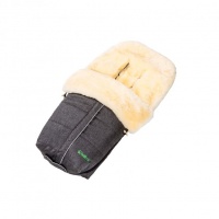 Fellhof 100% Lambswool Cortina Deluxe Buggy Footmuff - Black Melange