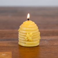 Hanna's Beeswax Beehive Candle - Purifies the Air and Warm Soothing Glow