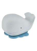 Hevea Upcycled Rubber Squeeze'N'Splash Whale Bath Toy - Blizzard blue