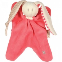 Keptin Jnr Toddel - Organic Cotton Baby Comforter / Soft Toy - Coral