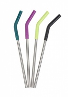 Klean Kanteen Stainless Steel Reusable Straws 4 Pack Multi Coloured - No More Plastic