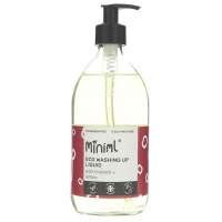 Miniml Washing Up Liquid - Glass Bottle - 50 Washes - Wild Rhubarb and Lemon