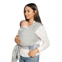 Moby Wrap Classic Stretchy Baby Carrier from Newborn  - Grey