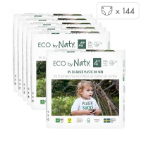 Eco by Naty Mega Value Box Size 4+ (20-44lbs/9-20kgs)