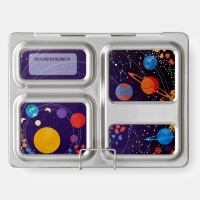 Planetbox Stainless Steel Launch Lunchbox - Hearty Lunch Size with Interstellar Magnets