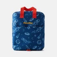 Planetbox Lunch Tote / Backpack with Pockets - Easy Wipe Recycled Polyester - Space