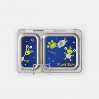 Planetbox Stainless Steel Lunchbox Shuttle Set with Aliens Magnets