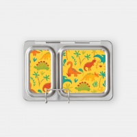 Planetbox Stainless Steel Lunchbox Shuttle Set with Dinos Magnets
