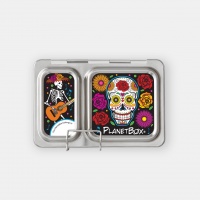Planetbox Stainless Steel Lunchbox Shuttle Set with Sugar Skulls Magnets