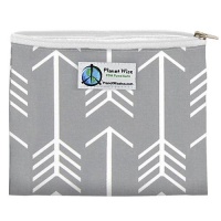 Planetwise Reusable Zipper Sandwich / Snack Bag Aim Twill