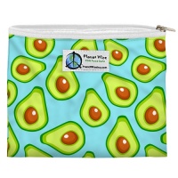 Planetwise Reusable Zipper Sandwich / Snack Bag Aqua Avocado