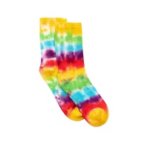 Polly and Andy Adults Soft Bamboo Socks with Seamless Toes - Tie Dye
