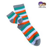 Polly and Andy Adults Soft Bamboo Socks with Seamless Toes - Ireland Stripe