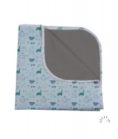 Popolini Organic Cotton Nappy Change Mat - Dino