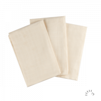 Popolini Organic Cotton Muslin Cloths 3 pack Cream