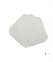 Popolini Reusable Baby Wipes Organic Cotton Gauze 3 pack Cream