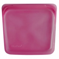 Stasher Reusable Sandwich Bag - Cook Freeze Store - Zero Plastic - Rasberry