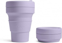 Stojo Reusable Coffee Cup - Collapses Down to Fit in Your Pocket or Bag - Lilac