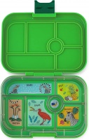 Yumbox Classic 6 Compartment Lunchbox Bamboo Green (Jungle Tray)