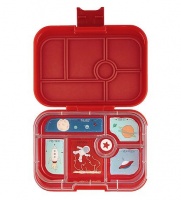 Yumbox Classic 6 Compartment Lunchbox Roar Red