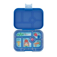 Yumbox Classic 6 Compartment Lunchbox True Blue (Funny Monsters Tray)