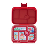 Yumbox Classic 6 Compartment Lunchbox Roar Red