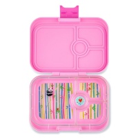 Yumbox 4 Compartment Panino Lunchbox Power Pink (Panda Tray)