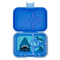 Yumbox 4 Compartment Panino Lunchbox True Blue (Shark Tray)