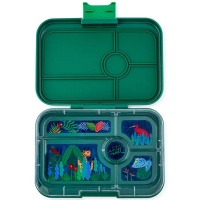 Yumbox Tapas Leak Free Lunchbox 5 Compartments Greenwich Green (Jungle Tray)