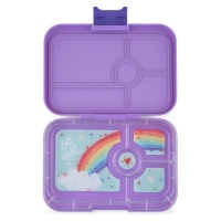 Yumbox Tapas Leak Free Lunchbox 4 Compartments Dreamy Purple (Rainbow Tray)